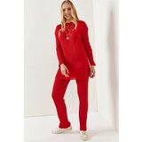 Olalook Two-Piece Set - Red - Relaxed fit Cene