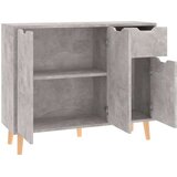 vidaXL Komoda betonsko siva 90x30x72 cm iverna plošča | Shoptok.si