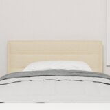 vidaXL LED vzglavnik Lines Design Krem 90 cm Tkanina | Shoptok.si