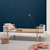 Oliver Furniture® otroška posteljica original bed 90x200 white/oak | Shoptok.si