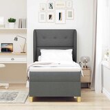  Krevet s opruga kutije Tamno siva 190 x 90 cm tkanina | shoptok.hr