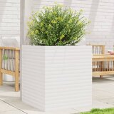 vidaXL Vrtna sadilica bijela 60x60x68 5 cm od masivne borovine Cijene