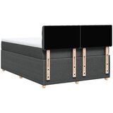  Krevet s oprugama i madracem tamnosivi 140x190 cm od tkanine | shoptok.hr