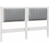  Tapecirani uzglavlje Bijelo 135 cm Čvrsto borovo drvo | Eponuda.com