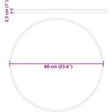 Stolna ploča crna Ø 60 x 2,5 cm mramorna | shoptok.hr