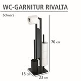 Wenko Mat crni željezan držač za WC papir Rivalta – | shoptok.hr