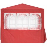 Šator za zabave Crvena 250 x 250 x 240 cm PE i čelik | shoptok.hr