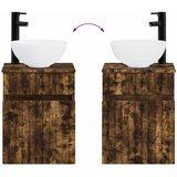  Umivaonik s policom za zid Dimljeni hrast 39 x 41 x 64,5 cm | shoptok.hr