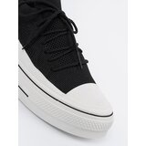 Shelvt Black slip-on sneakers with decorative lacing | Eponuda.ba