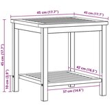  Bocni stol Prirodna nafta 45 x 45 x 45 cm Čvrsto drvo akacije - 45 x 45 x 45 cm Svijetli bagrem | shoptok.hr