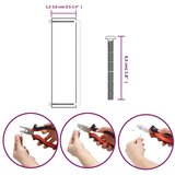 vidaXL Ročaji za omarico 10 kosov srebrni 480 mm nerjaveče jeklo | Shoptok.si