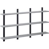  Polica na zidu Siva Sonoma 102 x 13.5 x 58 cm Konstruirano drvo | shoptok.hr