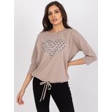RELEVANCE Blouse-RV-BZ-0229.13P-dark beige | Shoptok.si