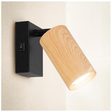  Brilagi - Zidno spot svetlo SELE 1xGU10/30W/230V crna/dekor hrasta | Eponuda.com