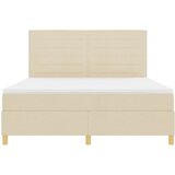  Krevet s opruga kutije s madracem Krema 180 x 200 cm tkanina Bež | Shoptok.si