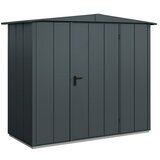 EcoStar Spremište Elegant-S Typ 1 (Vanjska širina uklj. krovni prevjes: 258,8 cm, Vanjska dubina uklj. krovni prevjes: 121,3 cm, Antracit, Jedna vrata) Cijene