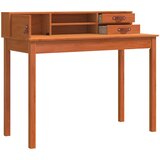  Stol s ladicama Vosak smeđa 110 x 50 x 93 cm Čvrsto borovo drvo | shoptok.hr