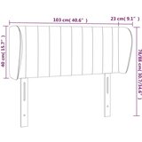 vidaXL Uzglavlje s ušima tamnozeleno 103x23x78/88 cm baršunasto Cijene