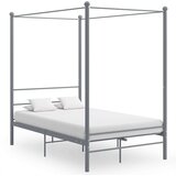  Za krevet s nadstrešnicom sivi metalni 120 x 200 cm | shoptok.hr