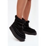 Big Star Suede Snow Boots for Women with Decorative Stitching Big Star | shoptok.hr