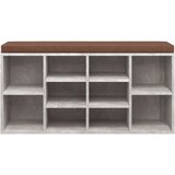  Klupa za cipele boja betona 103x30x48 cm konstruirano drvo | shoptok.hr