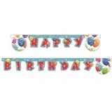 Bleščeči baloni Napis Happy Birthday 300cm