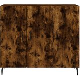  Komoda boja dimljenog hrasta 90 x 34 x 80 cm konstruirano drvo | shoptok.hr