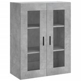 Maison Chic Stenska omarica - Zidna omarica betonsko siva 69,5x34x90 cm iu486, (22062921) Cene