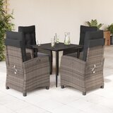 vidaXL 5-dijelni vrtni blagovaonski set sivi od poliratana | shoptok.hr