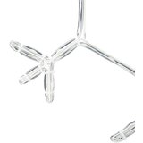 vidaXL Božični snežak med 252 LED Toplo bela 45 x 38 cm PVC | Shoptok.si