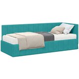  Kutni okvir kreveta s madracem Tirkizna 80 x 200 cm Baršun | shoptok.hr