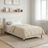  Ljetni pokrivač Krema 140 x 200 cm Mikrofibra i teddy flis | shoptok.hr