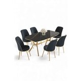 Hanah home trpezarijski set, 7 dijelova, Teget Slike