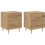  Noćni ormar 2 kom. Umjetnički hrast 40 x 35 x 47,5 cm | shoptok.hr