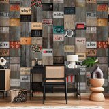  Tapeta - Wooden Inscription 50x1000 Premium | shoptok.hr