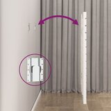  Zidno uzglavlje bijelo 141x3x91,5 cm od masivne borovine | shoptok.hr