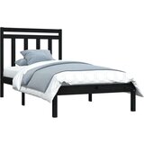  Za krevet od masivnog drva crni 100 x 200 cm | shoptok.hr