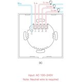 SONOFF pametno stensko stikalo wi-fi + RF433 trojno T1EU3C-TX | Shoptok.si