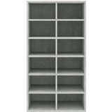 vidaXL stalak za cipele boja betona 54x34x100,5 cm konstruirano drvo | shoptok.hr