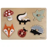 Drvena reljefna puzzle (broj komada 6 kom) Forest –