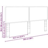 vidaXL uzglavlje s uzglavljem crni hrast 200 cm konstruirano drvo | shoptok.hr