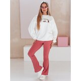 DStreet Legginsy damskie dzwony FARAFII ciemnoróżowe | shoptok.hr