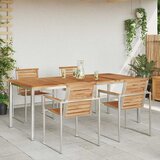  TrpezarijskiStol Smeđa 200 x 90 x 75 cm Čvrsto teak drvo | shoptok.hr