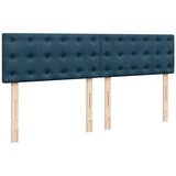  s oprugama i madracem plavi 180x200 cm baršunasti | shoptok.hr