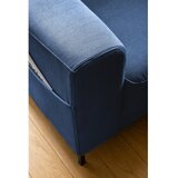 Miuform Temno moder fotelj iz rebrastega žameta Lofty Lilly – | Shoptok.si
