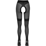 Cottelli Odprte nogavice z obrobo iz nevja (črne) | Shoptok.si