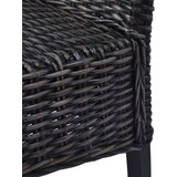 vidaXL Jedilni stoli 4 kosi črni Kubu ratan in mangov les | Shoptok.si