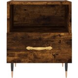 vidaXL Nočna omarica 2 kosa dimljen hrast 40x35x47,5 cm inženirski les | Shoptok.si