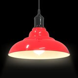 VISILICA podesiva po visini E27 sjaj crvena Ø 31 cm metal | shoptok.hr