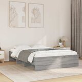  Okvir kreveta siva boja hrasta 140 x 200 cm konstruirano drvo | shoptok.hr